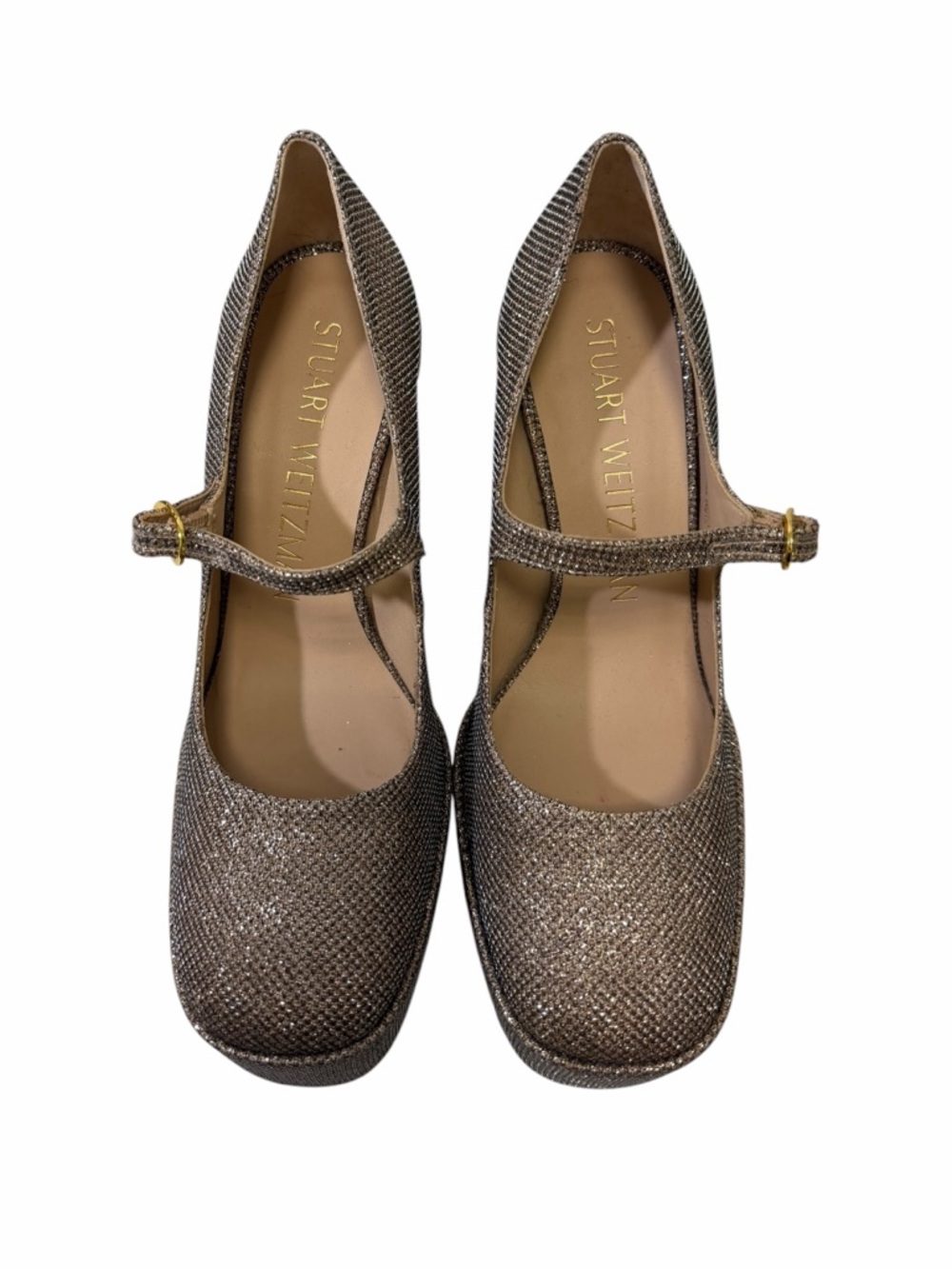 Stuart Weitzman Gold Pumps